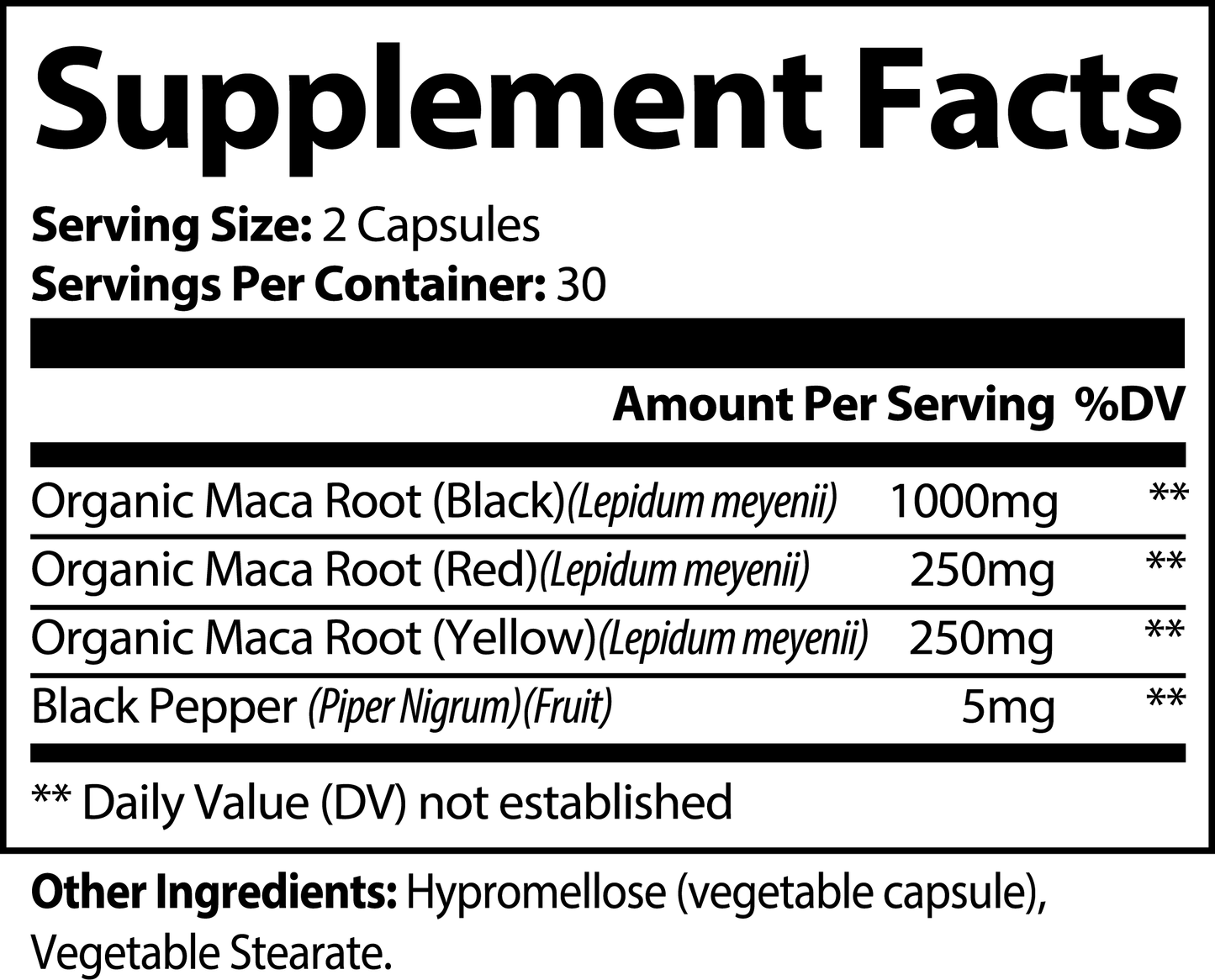 Maca Root (Red, Black, & Yellow)
